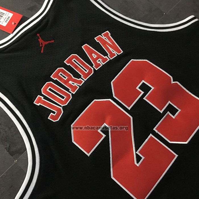 Camiseta Michael Jordan NO 23 Negro Rojo